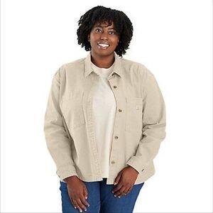 NWT Carhartt Rugged Flex Loose Fit Heavyweight Duck Overshirt 2X 20-22 Plus Size